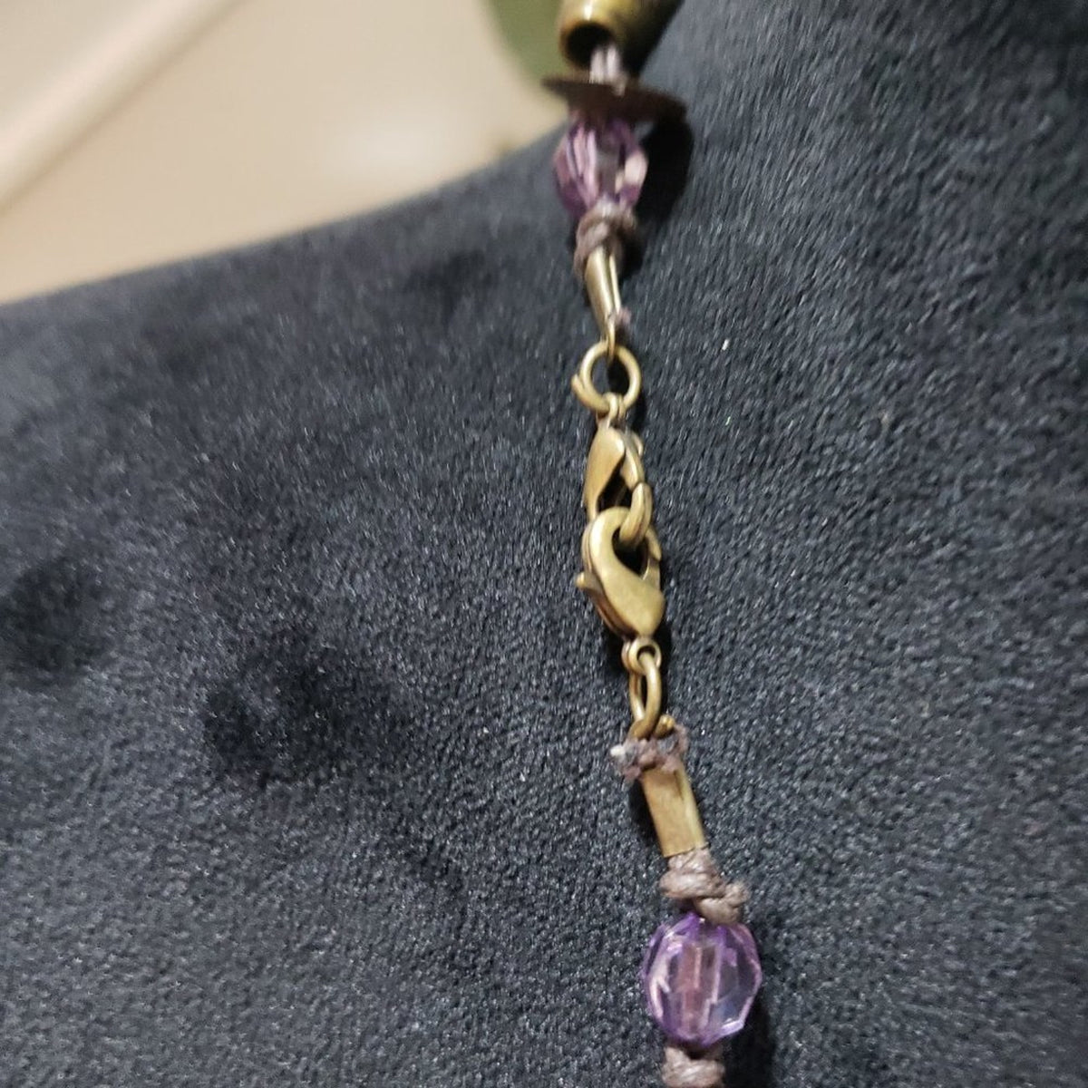 Women's Multicolor Beaded & Crystal Stone Lobster Clasp Necklace