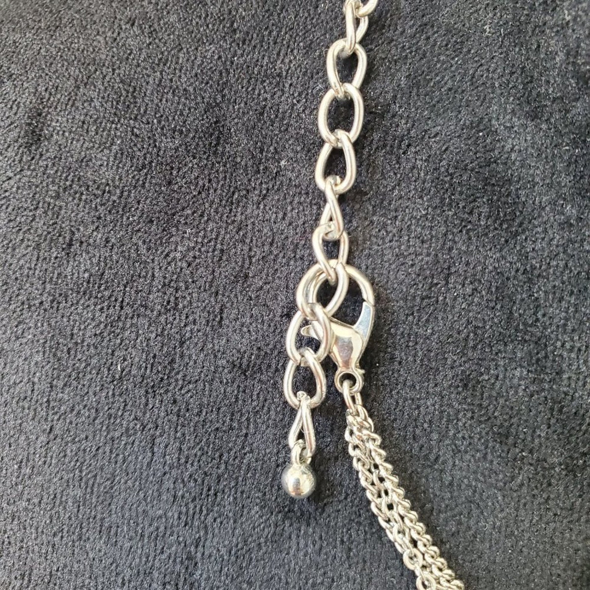 Women's Silver Blue Stones Chunky Statement Fashion Jewelry Necklace