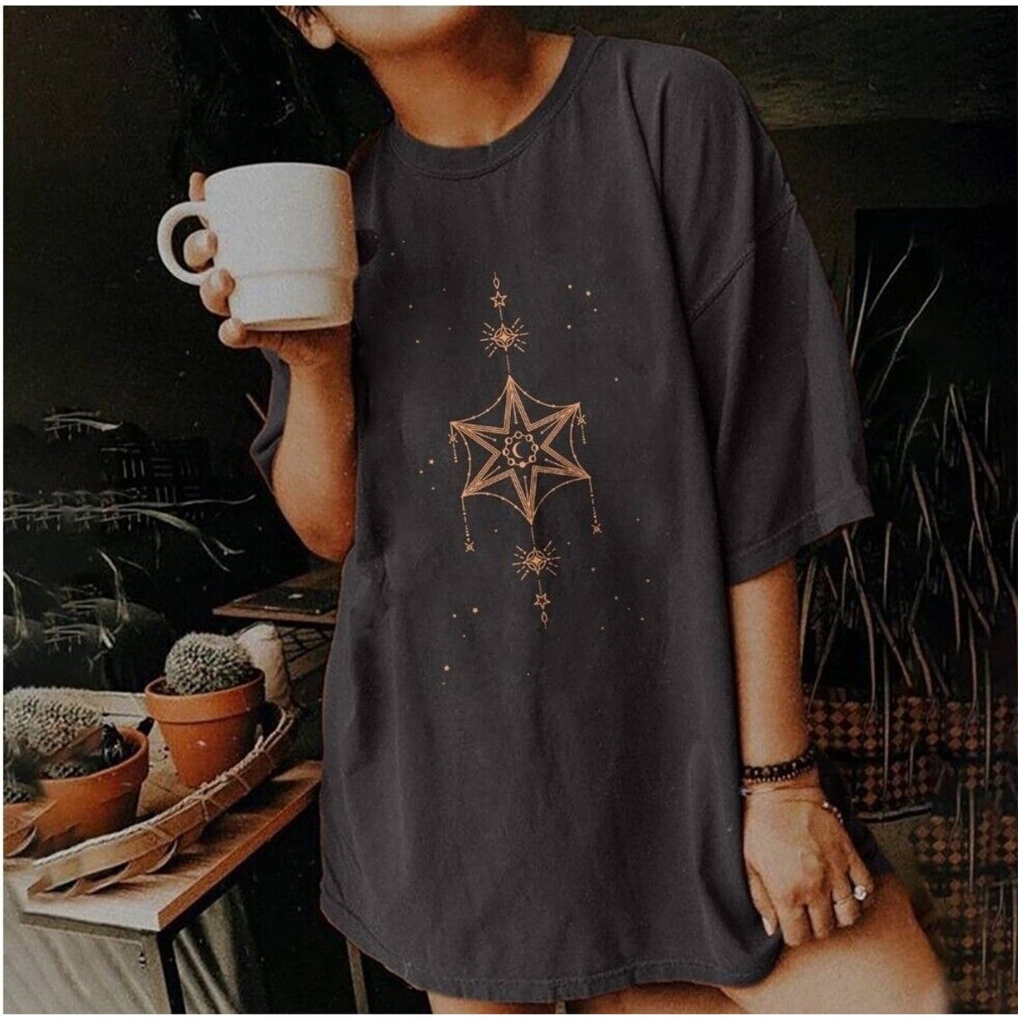 SHEIN Women's Gray Polyester Crew Neck Short Sleeve Casual Top Shirt Size Medium