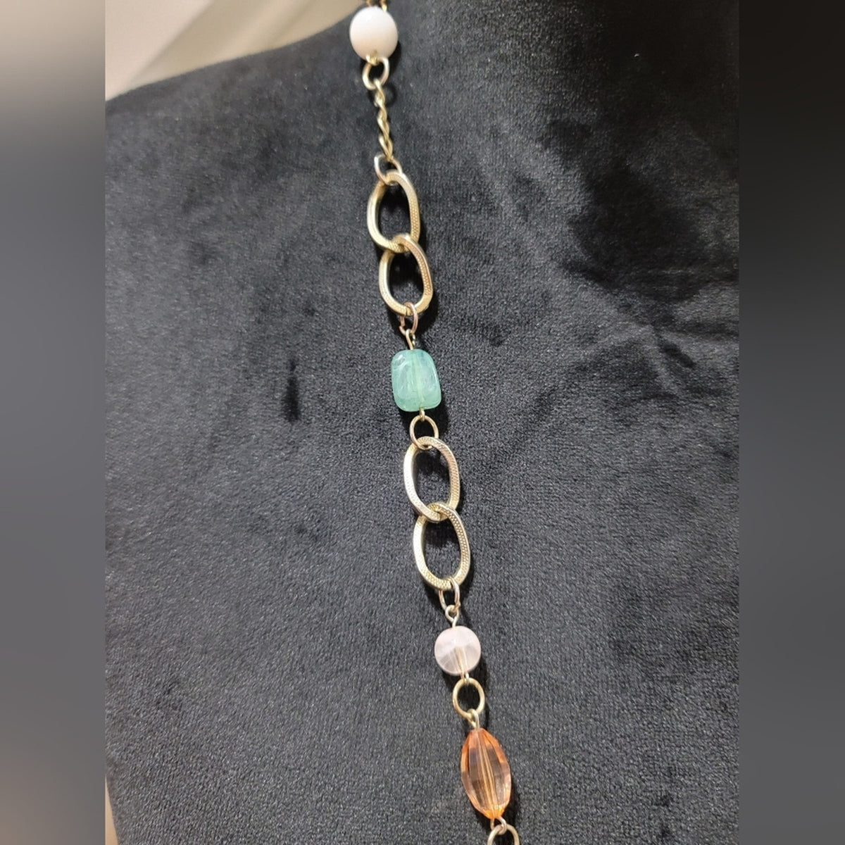 Triple Layer Multicolor Long Fashion Necklace