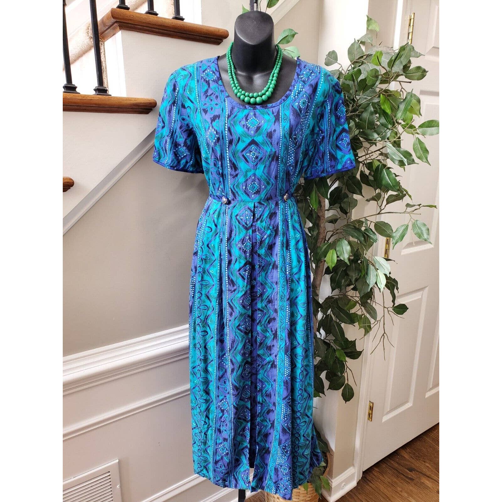 100 rayon maxi dress Slow Day in Amber,'Batik-Dyed Rayon Maxi Dress from Bali'