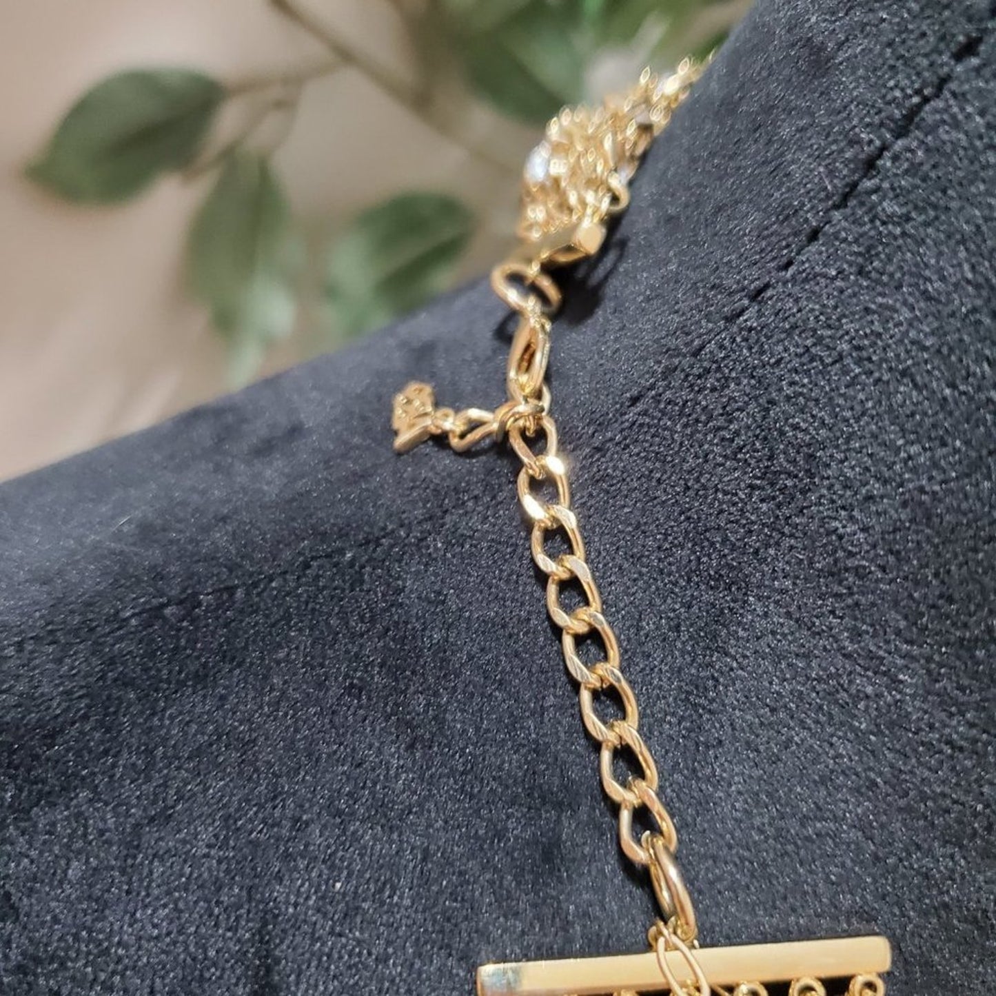 Women's Gold Multilayer Round Beaded Link Chain Fashion Jewelry Necklace