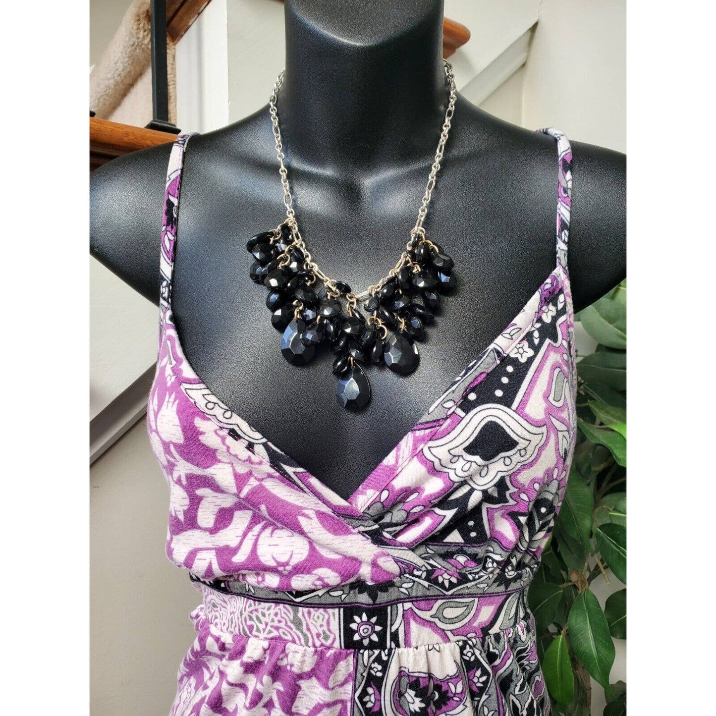 Mossimo Supply Co. Women's Purple Sweetheart Neck Sleeveless Long Maxi Dress S