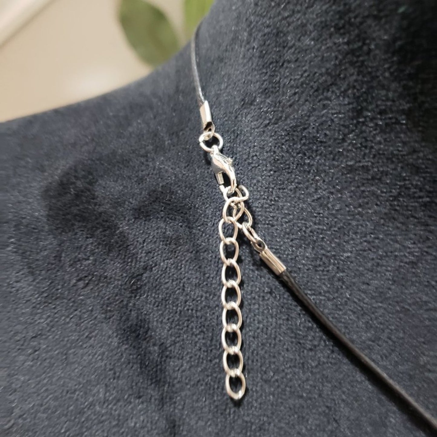 Womens Fashion Silver Bazel Blue Long Rectangle Glass Bar Pendant Necklace