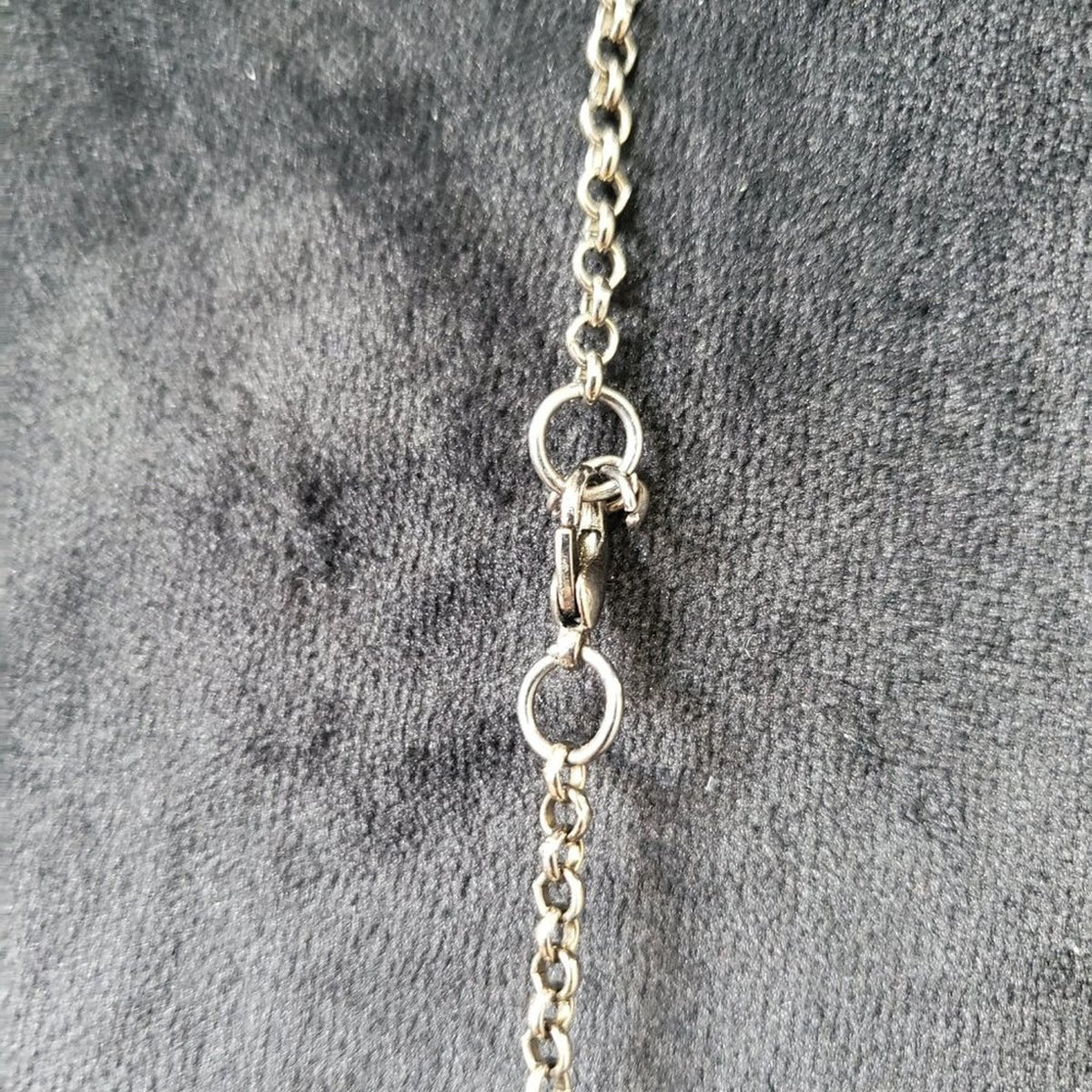Womens Gold Tone Rhinestone Long Pendant Necklace with Lobster Clasp
