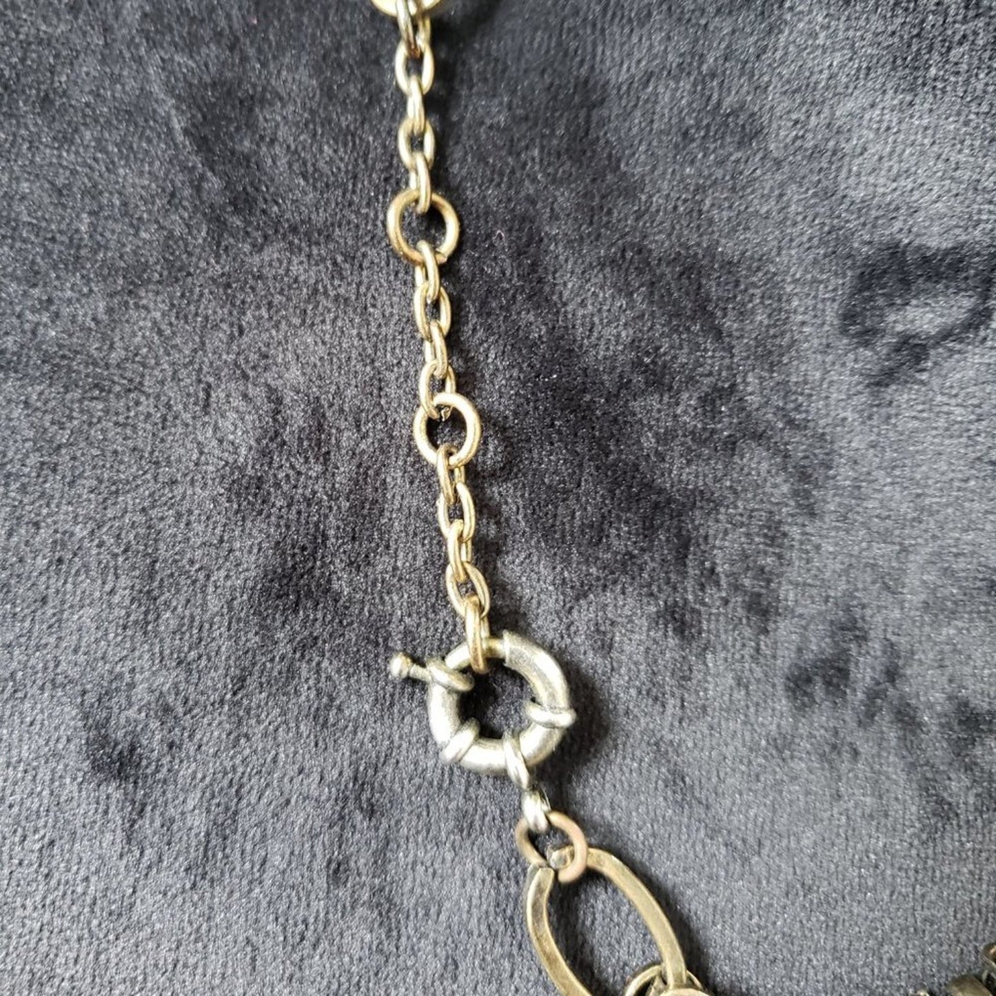 J.Crew Womens Bead & Fan Fringe Statement Fashion Jewelry Necklace