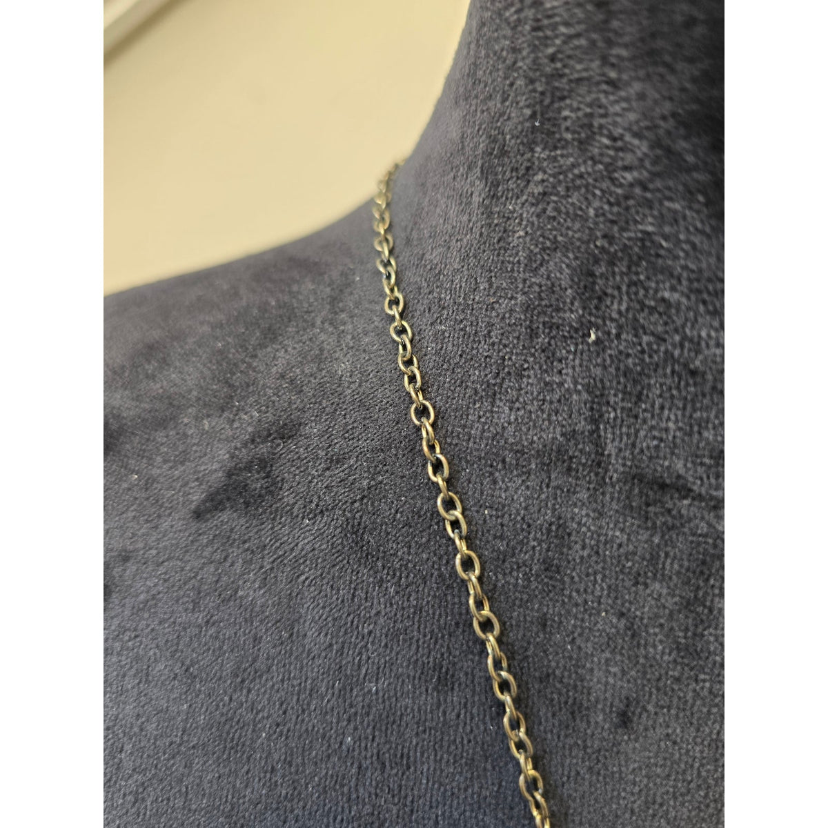 Gold-tone Chain Pink Teardrop Cluster Rhinestone Statement Necklace for Women
