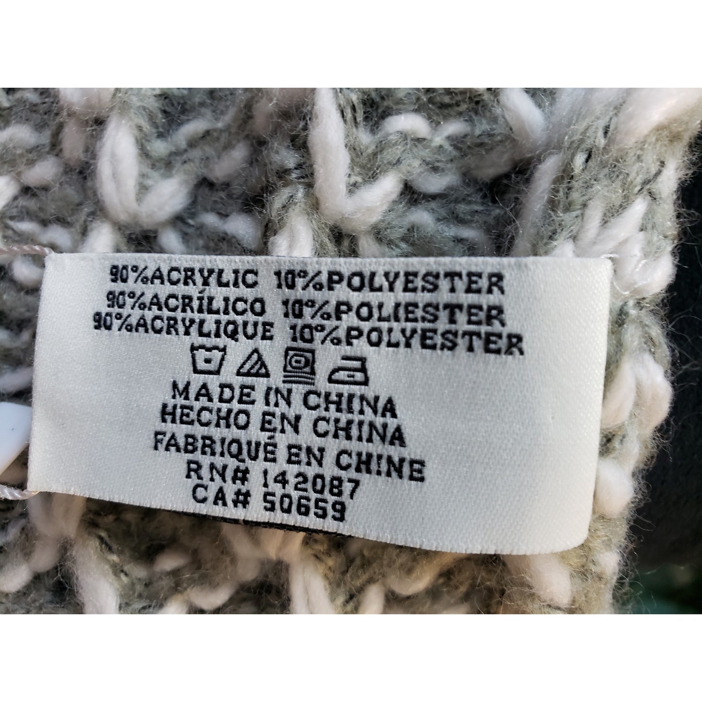 Simply Noelle Poncho Cardigan Womens Gray Knit Two Button Front Asymmetrical