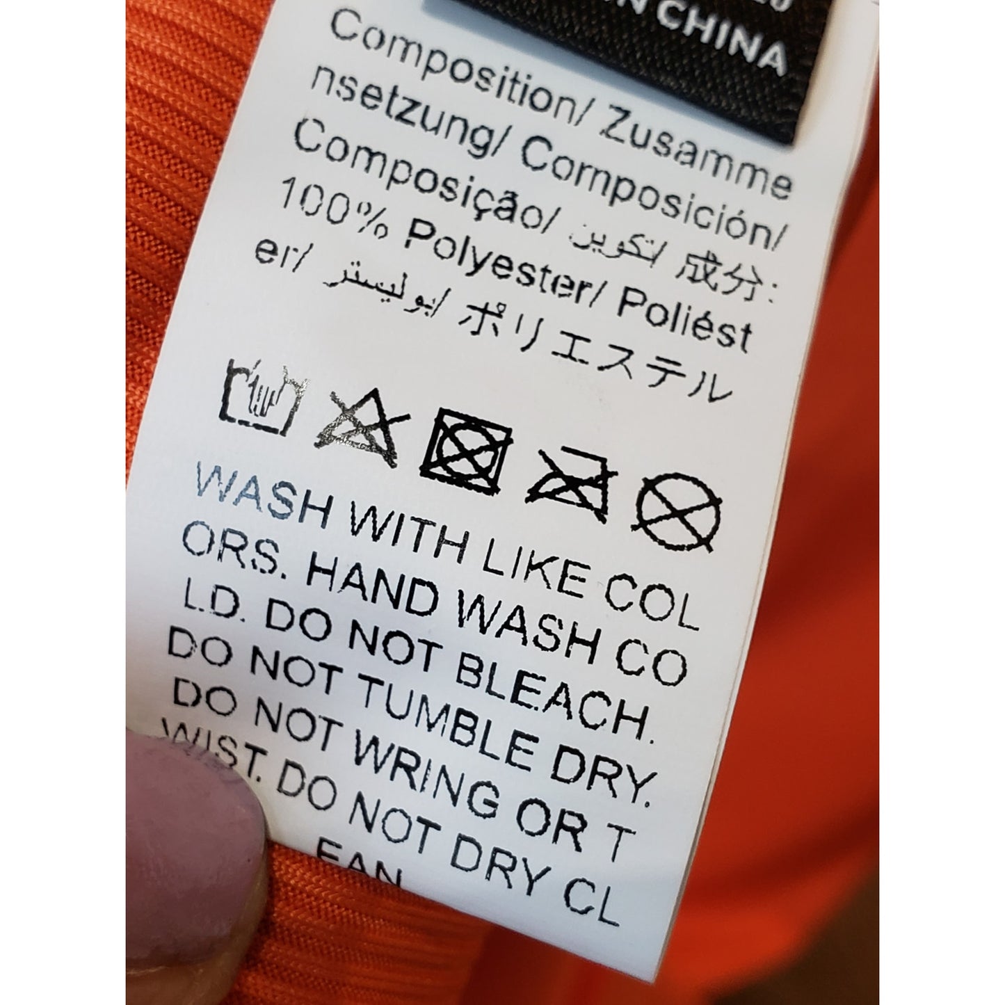 SHEIN Bodycon Dress Womens M Pink Orange Two Tone Ribbed Sleeveless Round Neck