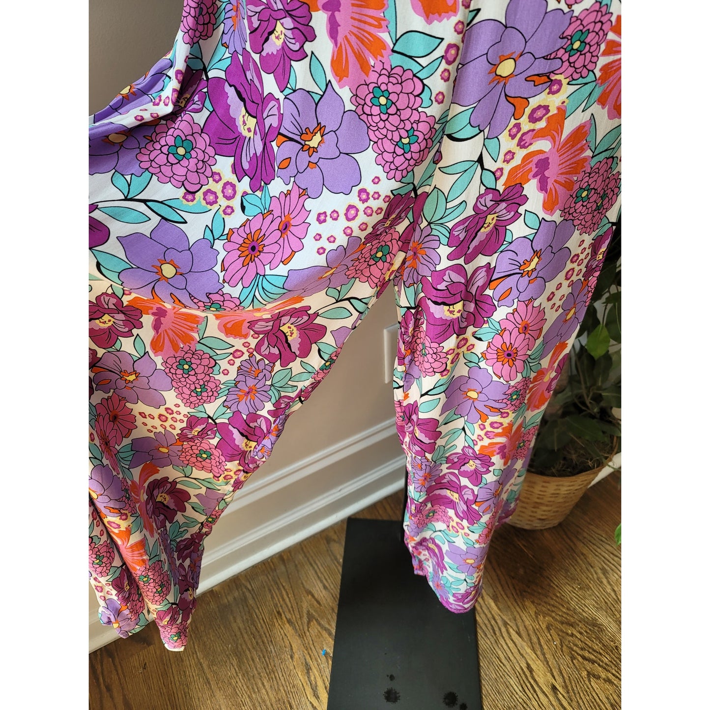 SHEIN Romper Women 8/10 Multicolor Floral Sleeveless Summer Casual Boho