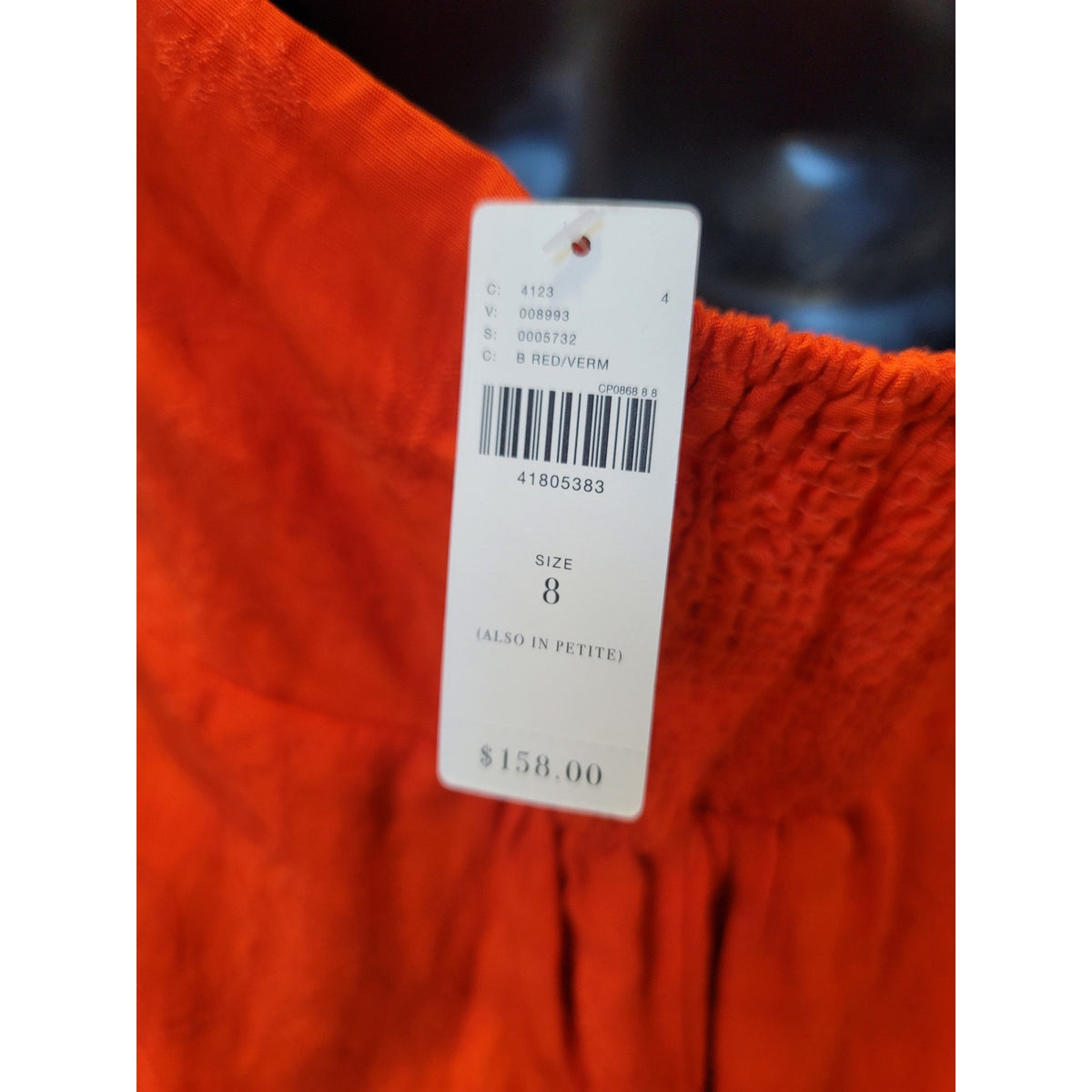 Anthropologie Elevenses Jumpsuit Women's Size US 8 Orange Halter Wide Leg Romper
