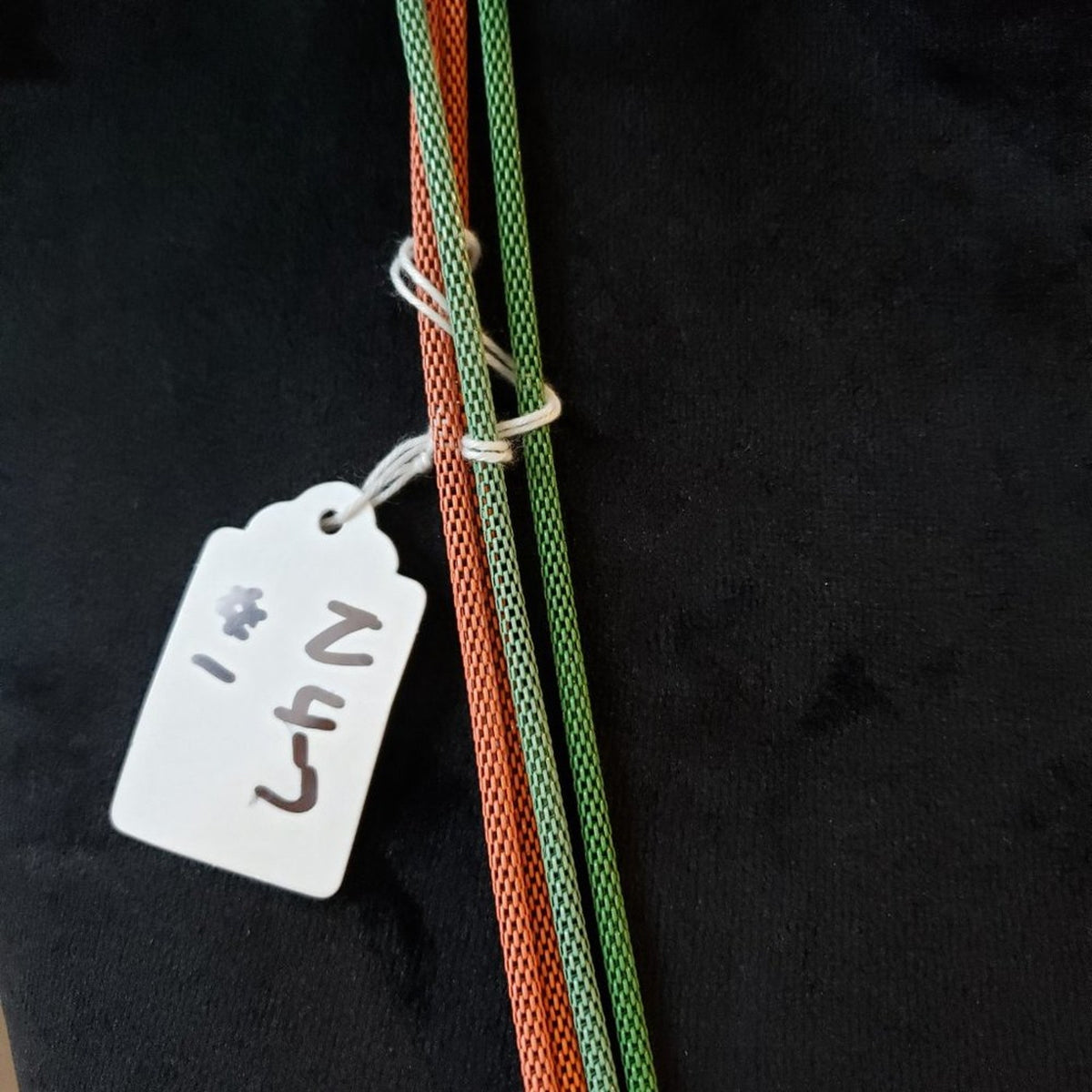 Womens Fashion Multicolor Macrame Cord Fabric Roop Long Collar Necklace Jewelry