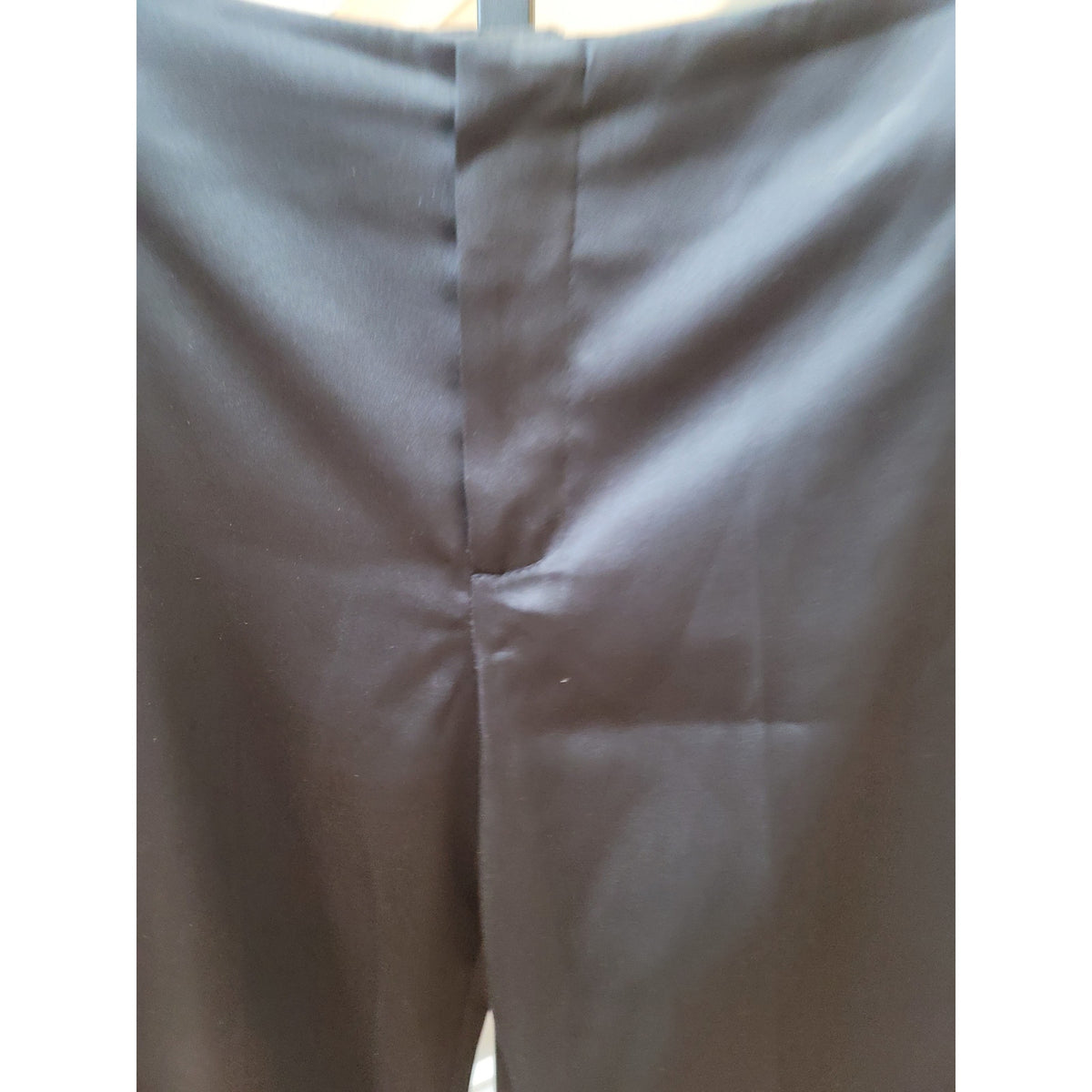 A. Byer Dress Pants Women's Size 5 Black Satin Flat Front Flare Leg Work Slacks