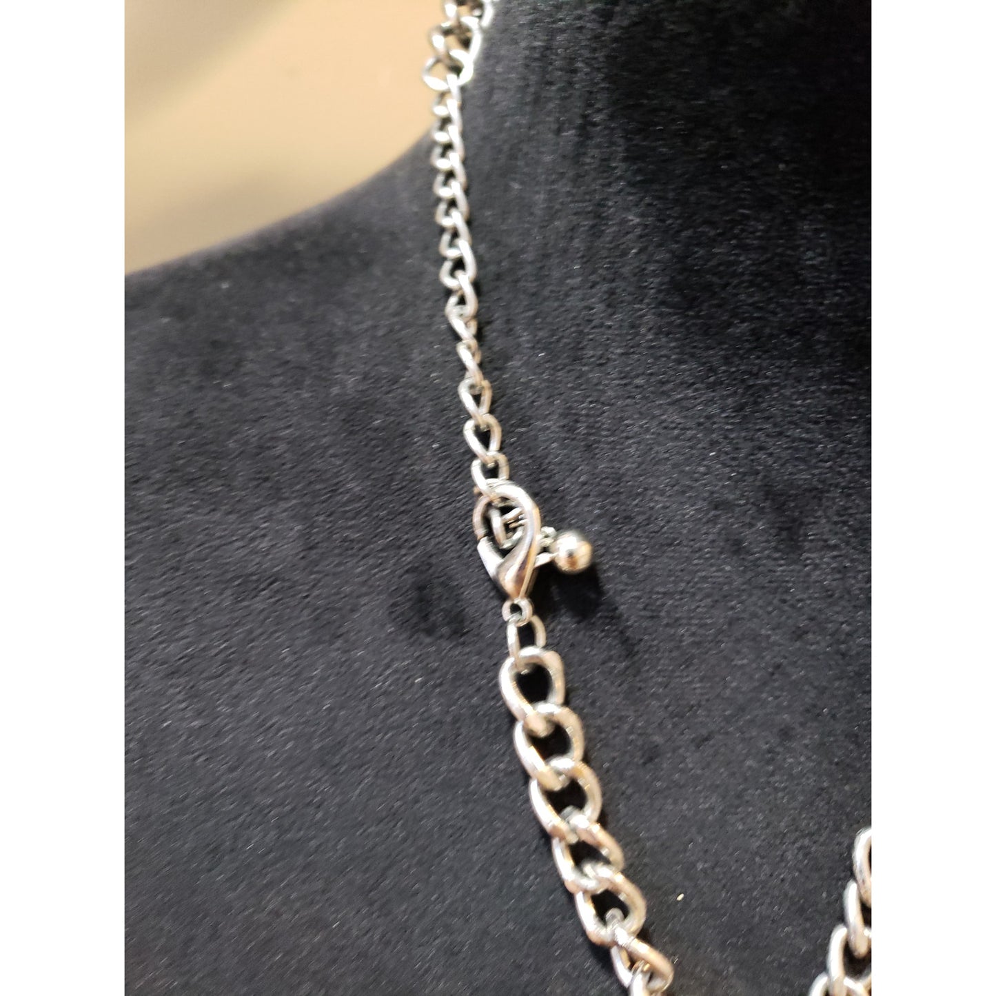 Women Silver Clear Crystal Rhinestone Layered Statement Bib Necklace Jewelry