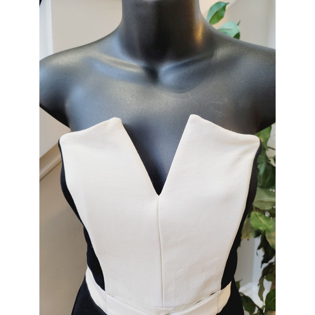 MYSTIC Jumpsuit Romper Women's Size Small Black White Casual Summer Outfit
