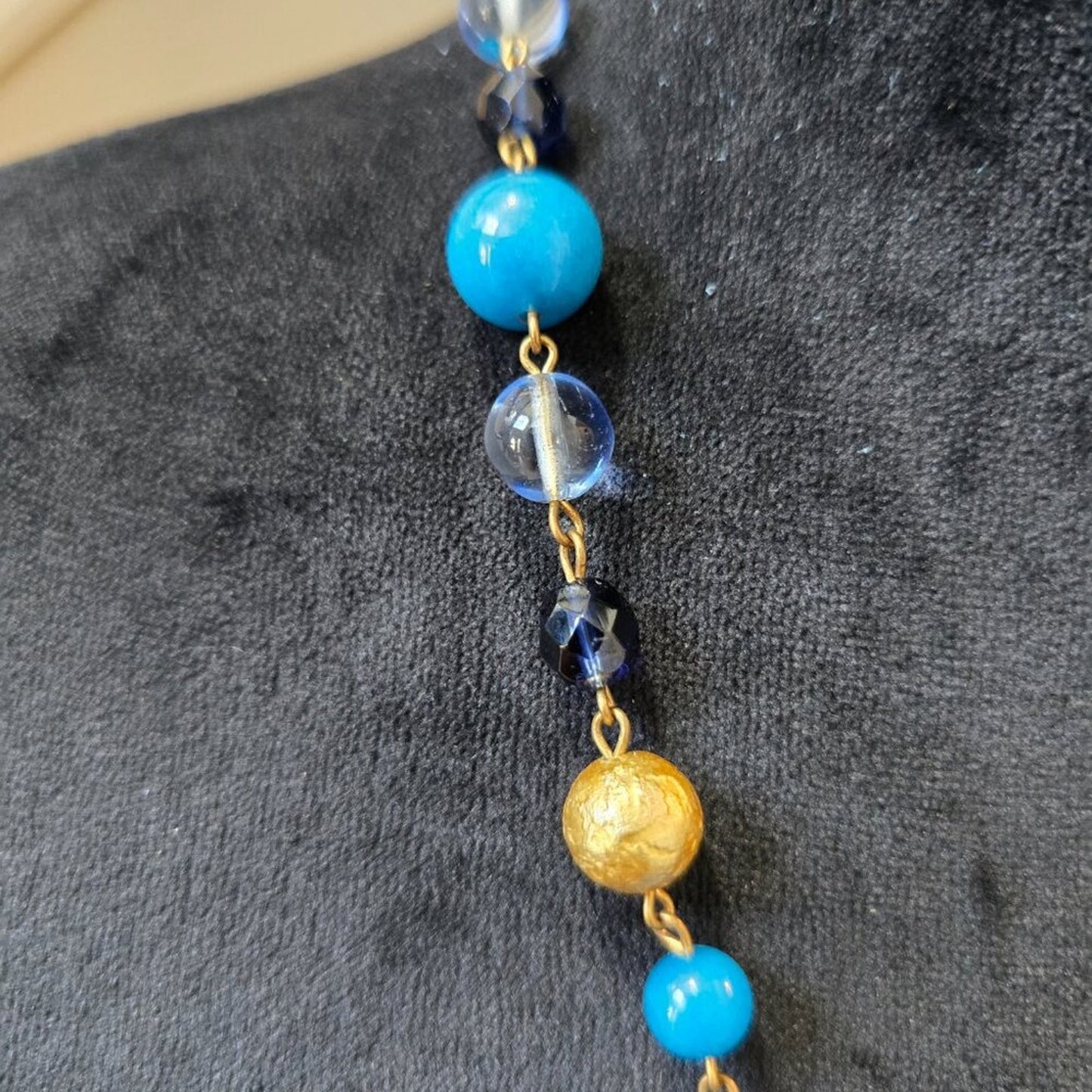 Womens Fashion Caribbean Aqua Turquoise Pendant Necklace with Lobster Clasp