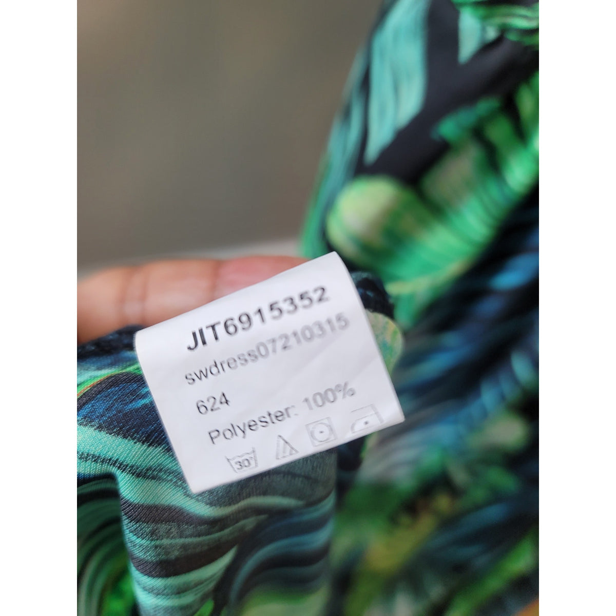 Shein Maxi Dress Women Small Green Black Tropical Halter Boho Summer Beachwear
