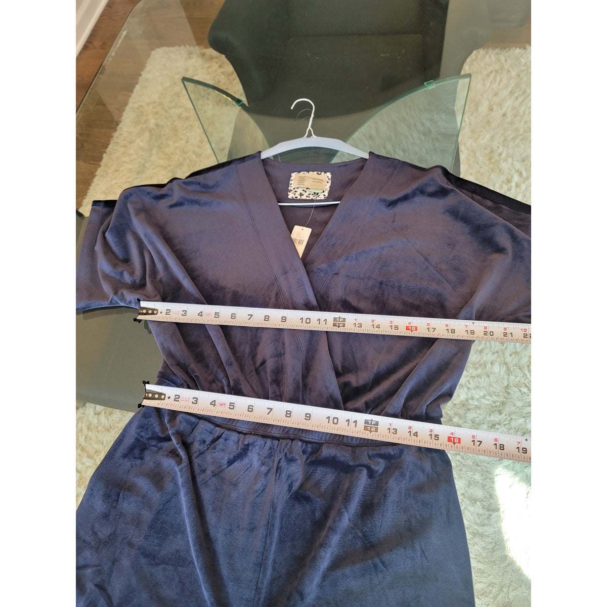 Anthropologie Saturday Sunday Jumpsuit Women’s Size Medium Navy Short Sleeves