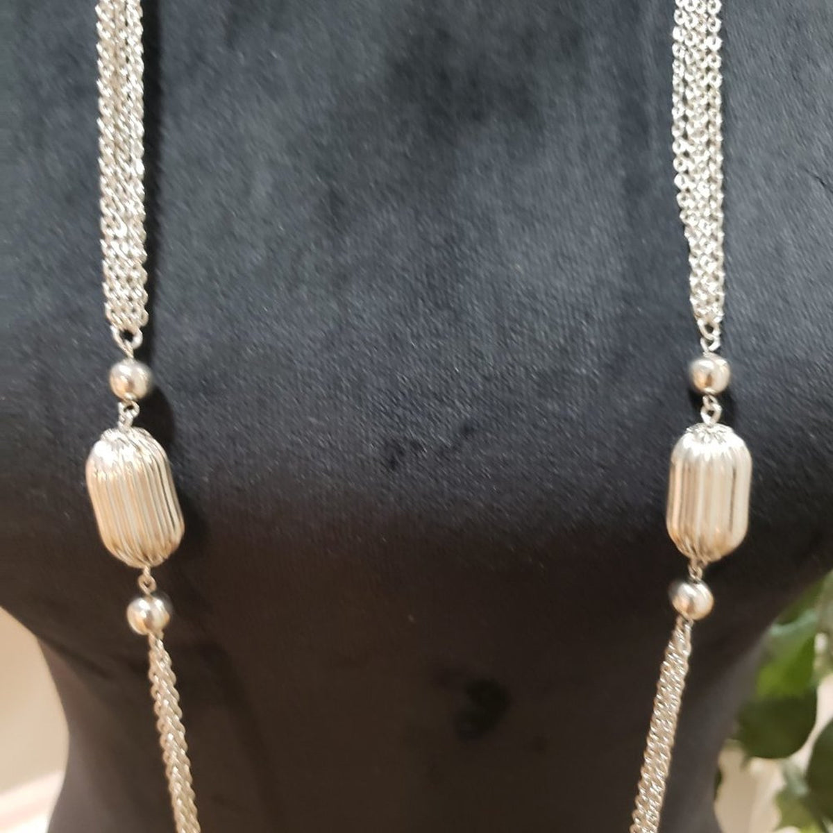 Womens Fashion Chunky Gold Tone Charm Long Chain Elegant Necklace
