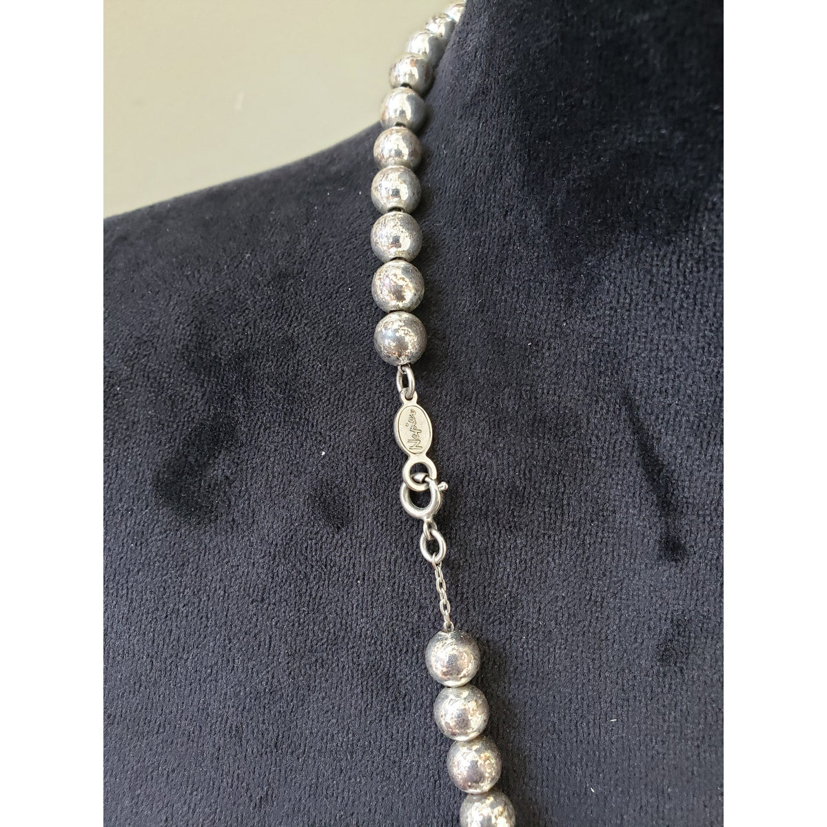 Napier Womens Gold Tone Graduated Bead Ball Necklace Jewelry with Spring Ring
