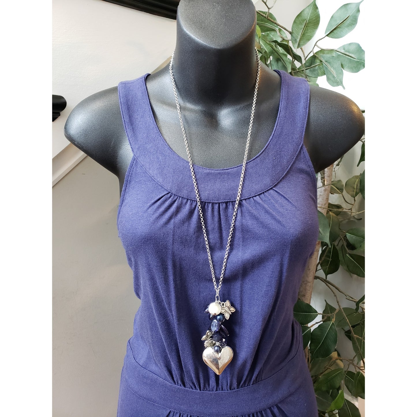 LOFT Sheath Dress Womens Small Blue Pleated Cotton Blend Sleeveless Round Neck