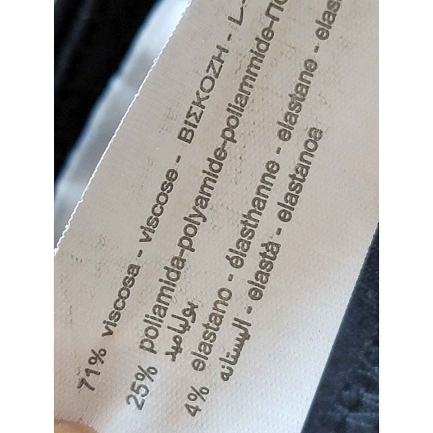 Zara Black Trousers Women's Size L Slim Fit Cotton Blend Work Office Pants