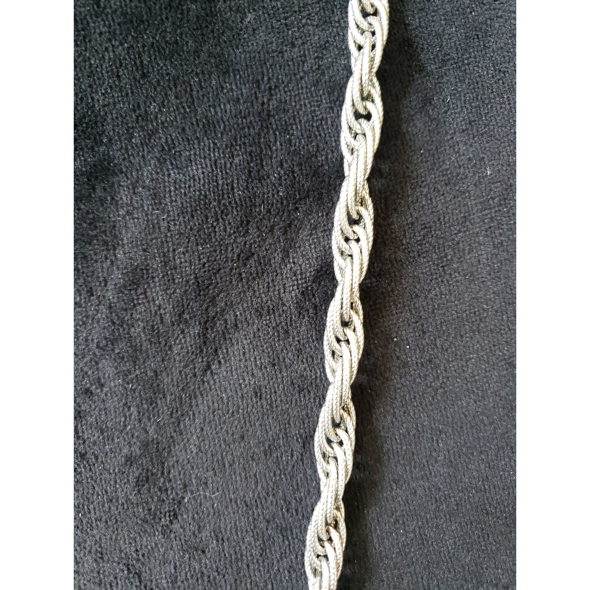 Womens Fashion Silver Tone Twisted Rope Chain Statement Necklace with Box Clasp
