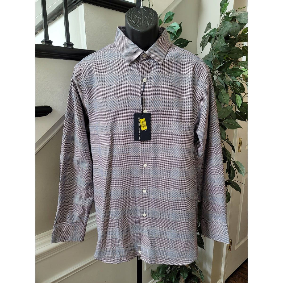 Hart Schaffner Marx Button Down Shirt Men's Size X-Large Multicolor 100% Cotton