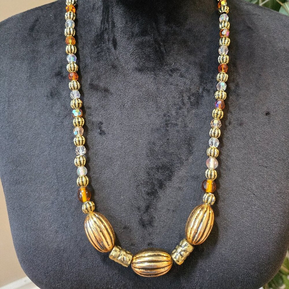 Womens Fashion Multicolor Multiple Beaded Necklace Jewelry with Toggle Clasp