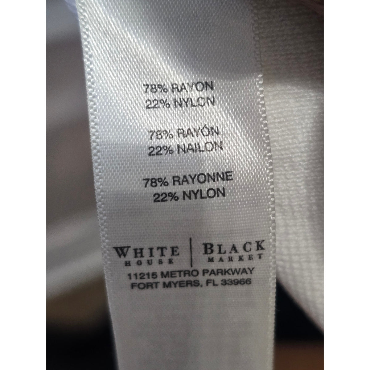 WHBM Sheath Dress Women's SZ XS White/Black Floral Knit Boat Neck 3/4 Sleeves