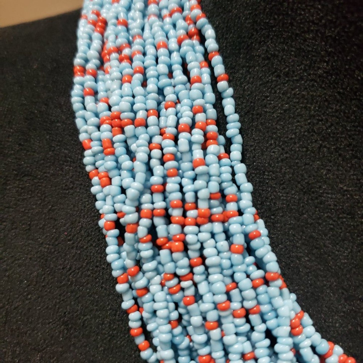 Women Bold Strand Crochet Tribal Gypsy Naga Fashion Ethnic Necklace with Lobster