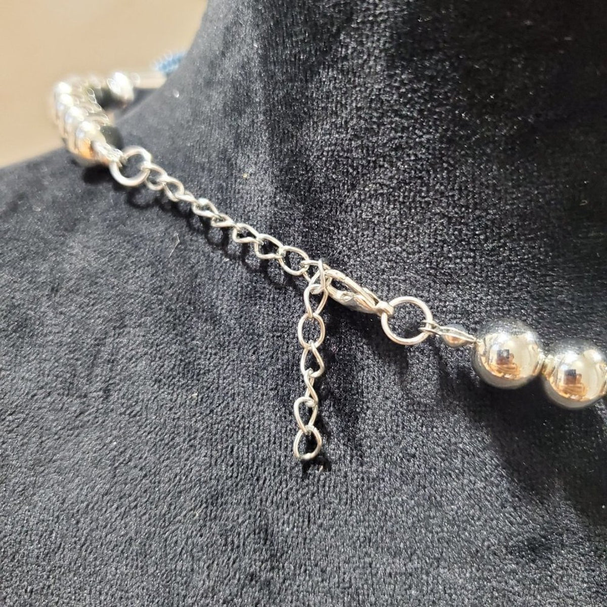 Womens Fashion Gray Seed Bead Braided Short Collar Necklace with Lobster Clasp