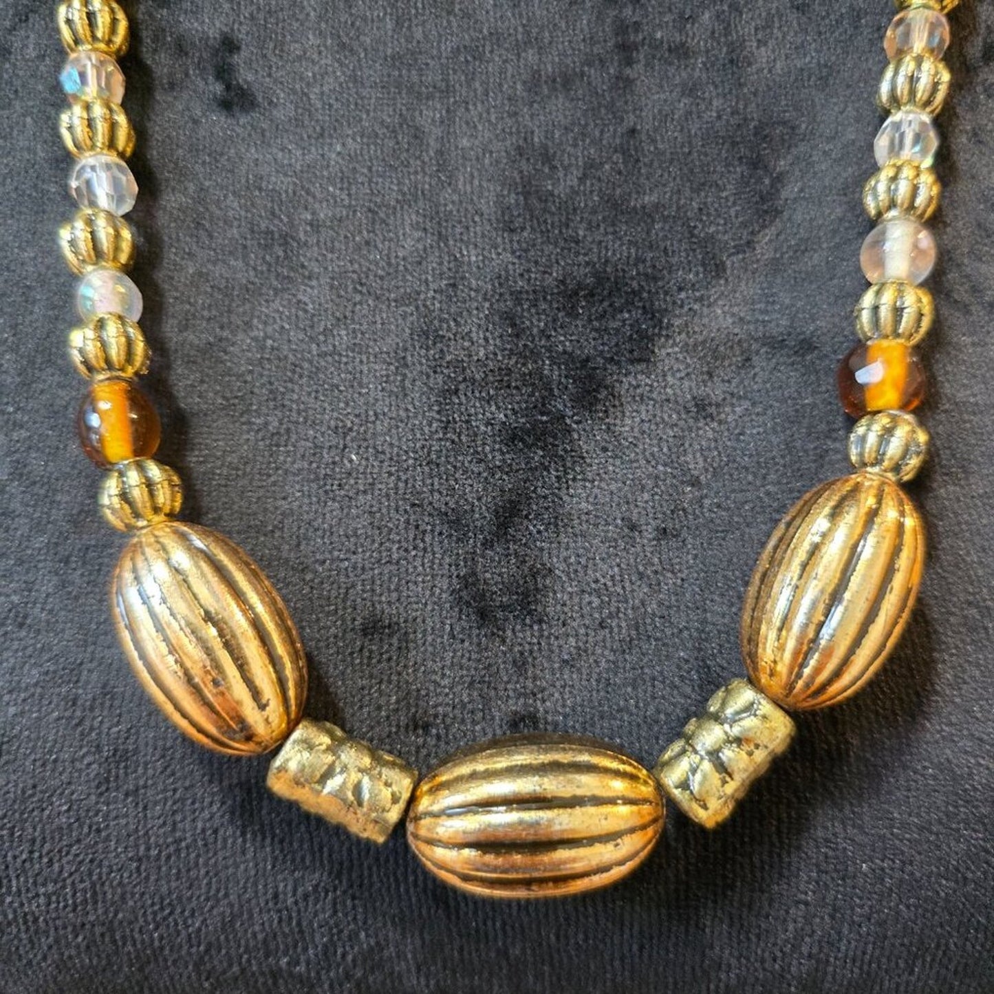 Womens Fashion Multicolor Multiple Beaded Necklace Jewelry with Toggle Clasp