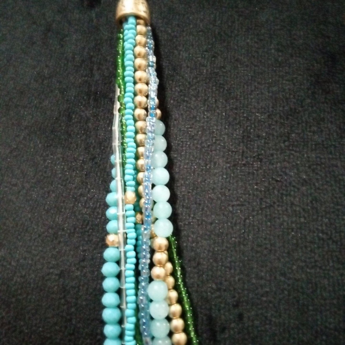 Catherines Womens Fashion Multistrand Multicolor Chunky Beaded Long Necklace