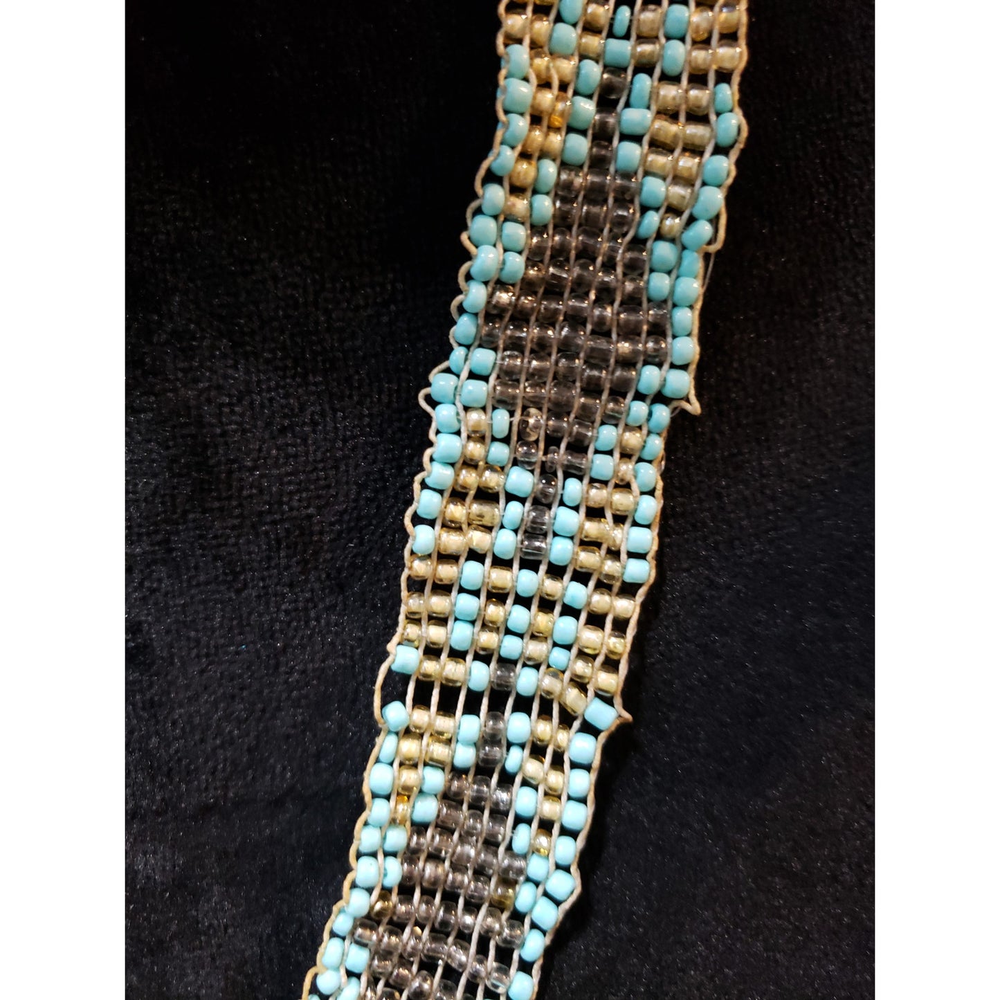 Women's Multicolor Woven Beaded Necklace Handmade Lightweight Boho Style