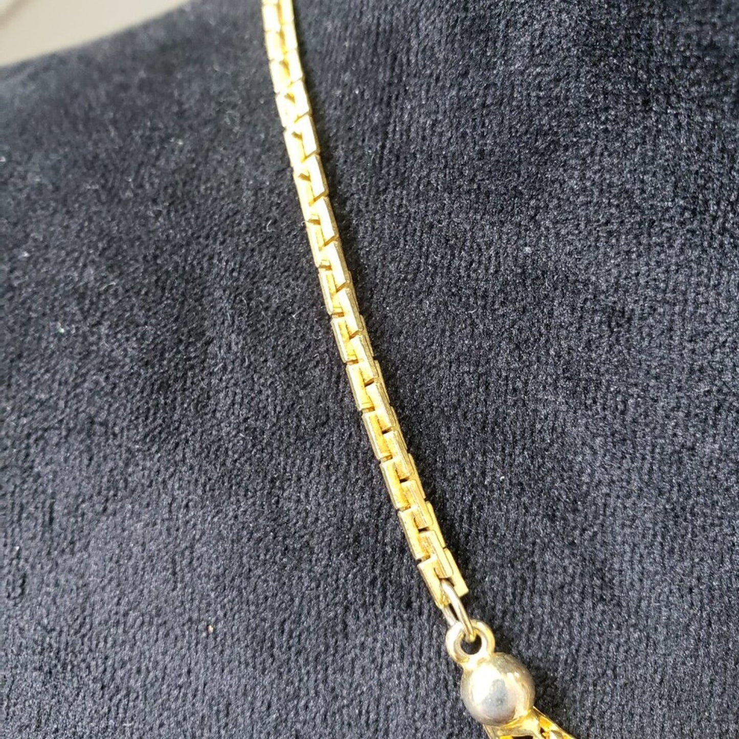 Womens Gold Tone Plated Patta Choker Necklace Jewelry with Lobster Clasp