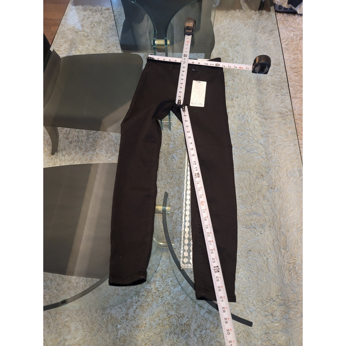 Thread & Others Sculpted High Waist Skinny Fit Jeans Women's Size 3/26 Black
