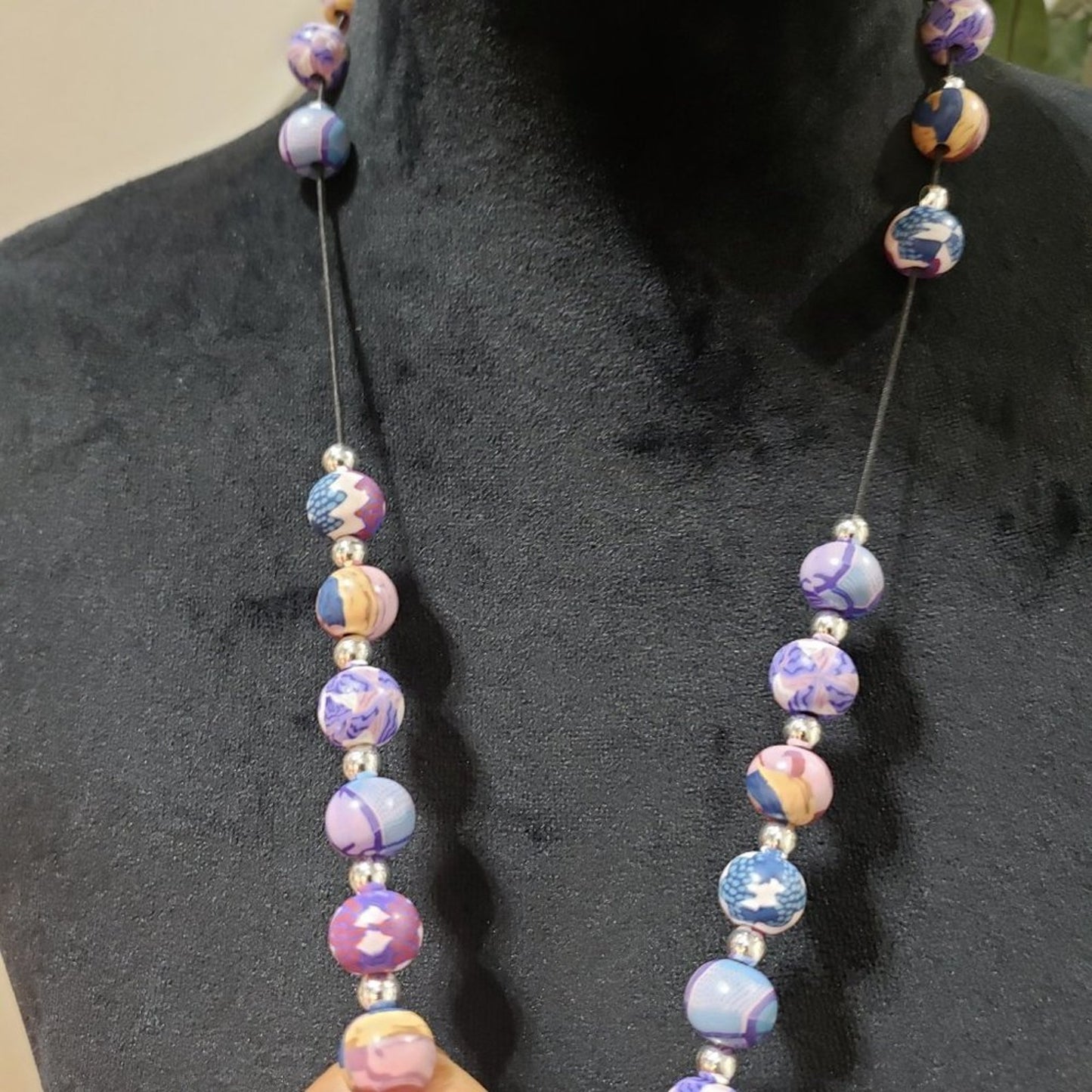Women's Multicolor Round Beaded Cute Necklace Eclectic Funky Jewelry