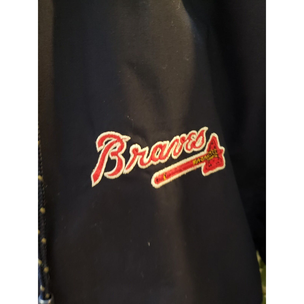 Atlanta Braves Gear Men's Blue Long Sleeve Lightweight Full Zip Jacket M