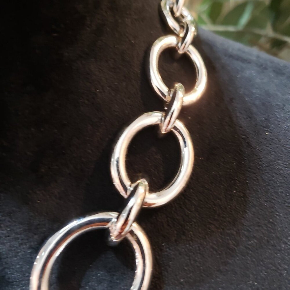 Womens Fashion Silver Twisted Link Chain Necklace Jewelry with Lobster Clasp