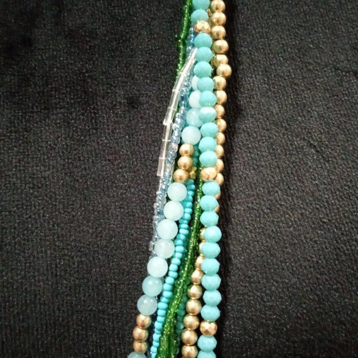 Catherines Womens Fashion Multistrand Multicolor Chunky Beaded Long Necklace