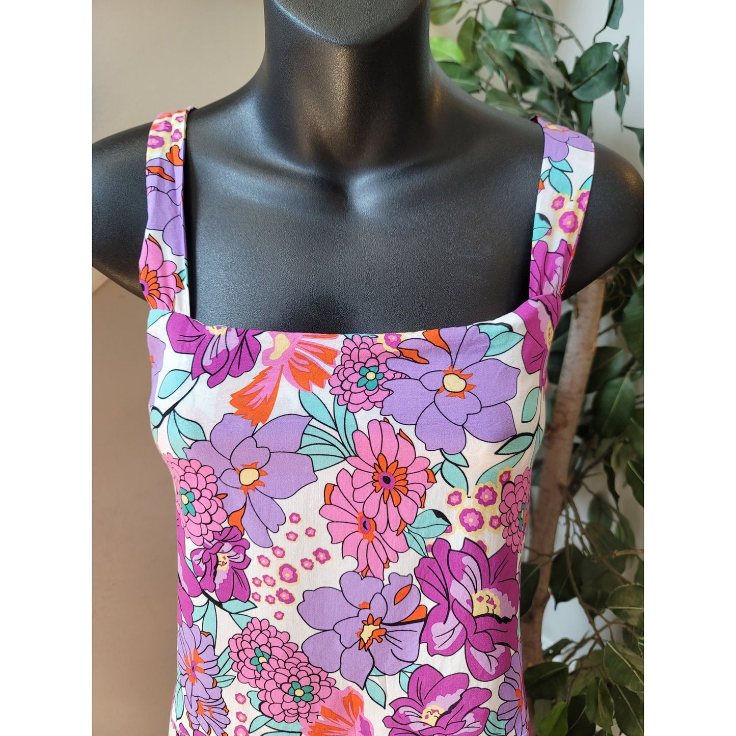 SHEIN Romper Women 8/10 Multicolor Floral Sleeveless Summer Casual Boho