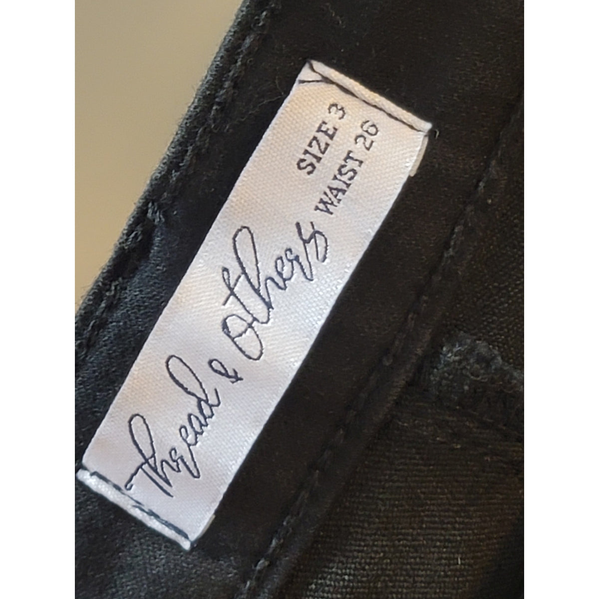 Thread & Others Sculpted High Waist Skinny Fit Jeans Women's Size 3/26 Black