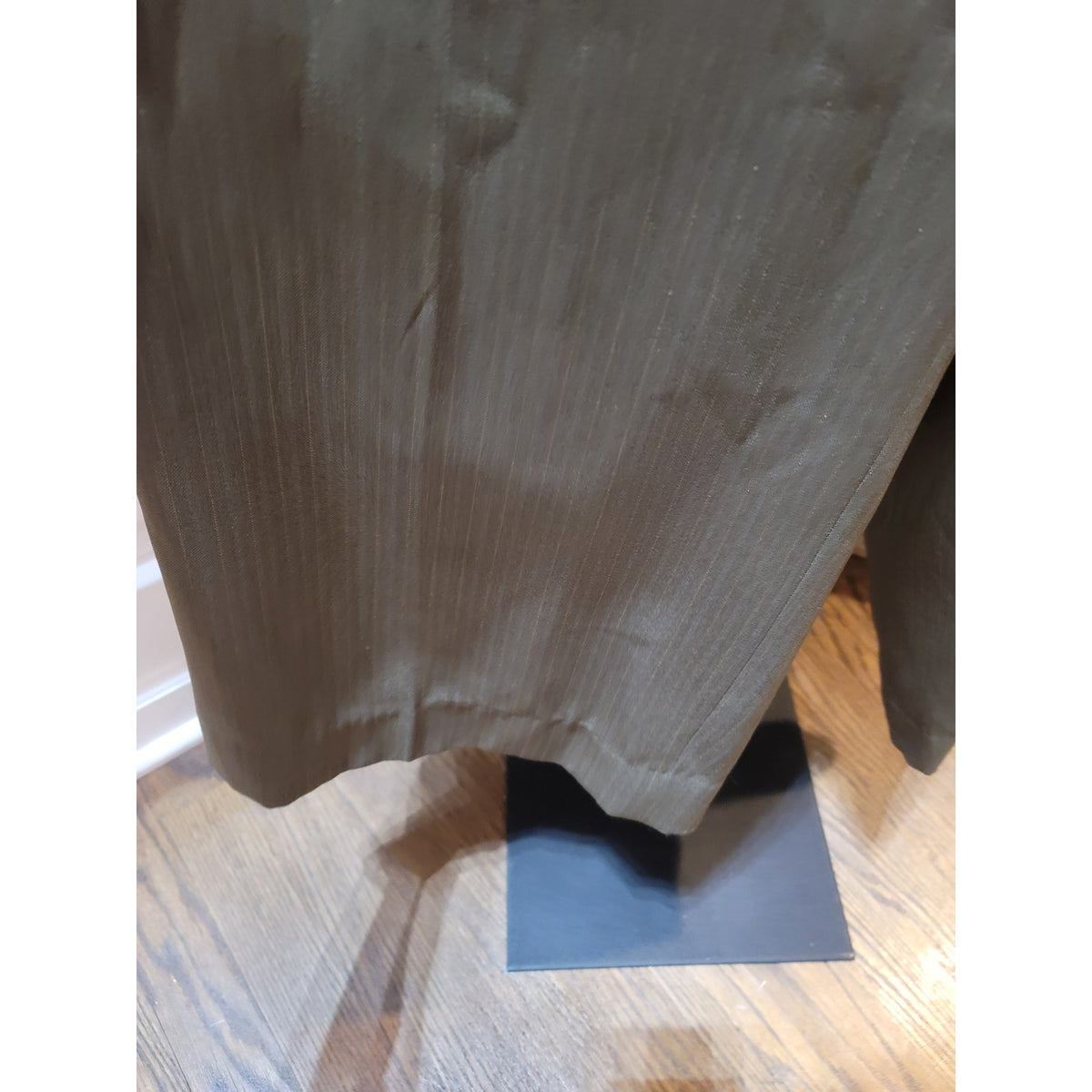 Evan Picone Pants Suit Womens SZ 20W Brown Pinstripe 3-Button Blazer Welt Pocket