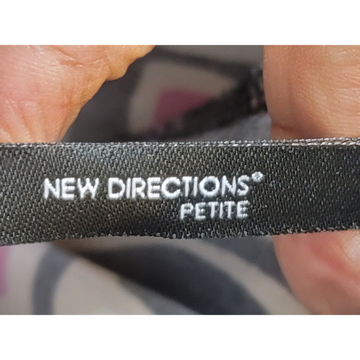 New Directions Petite Wide Leg Pants Women's Size PXL Pink Black Geometric Print