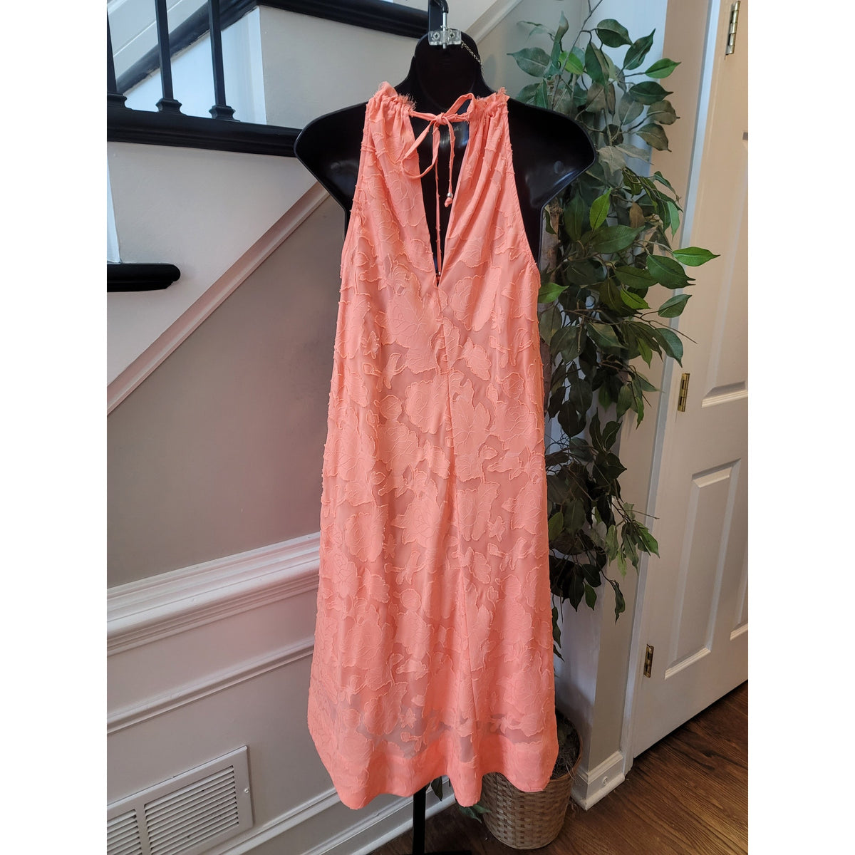 Rachel Rachel Roy Mini Dress Women's Size XS Coral 100% Polyester Sleeveless