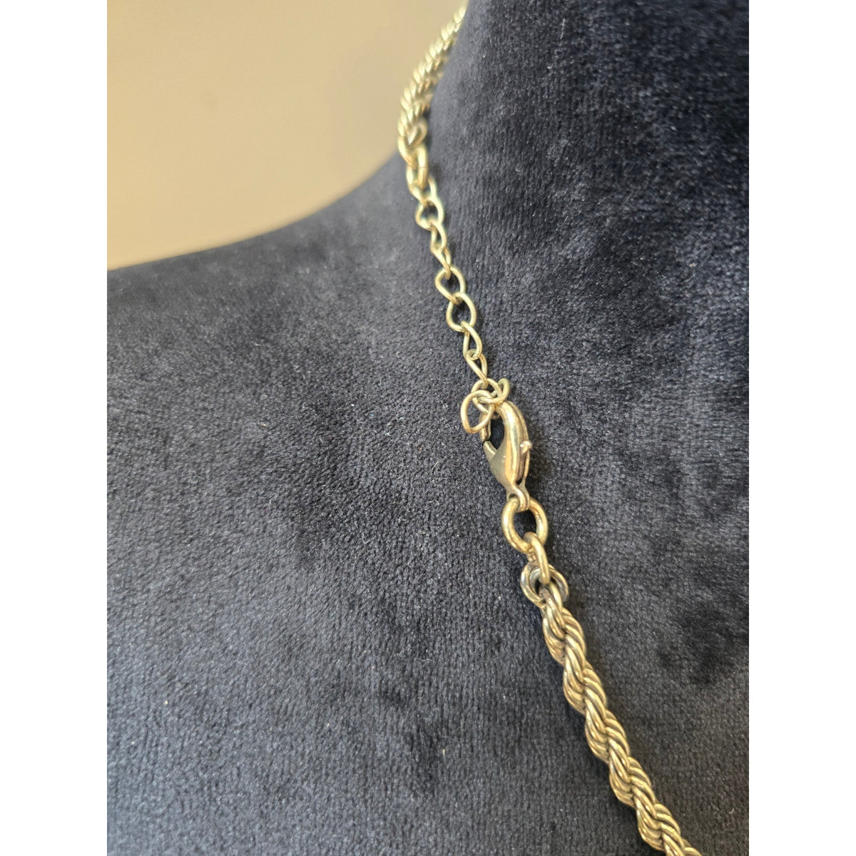 Gold Tone Ivory Floral Rhinestone Statement Necklace