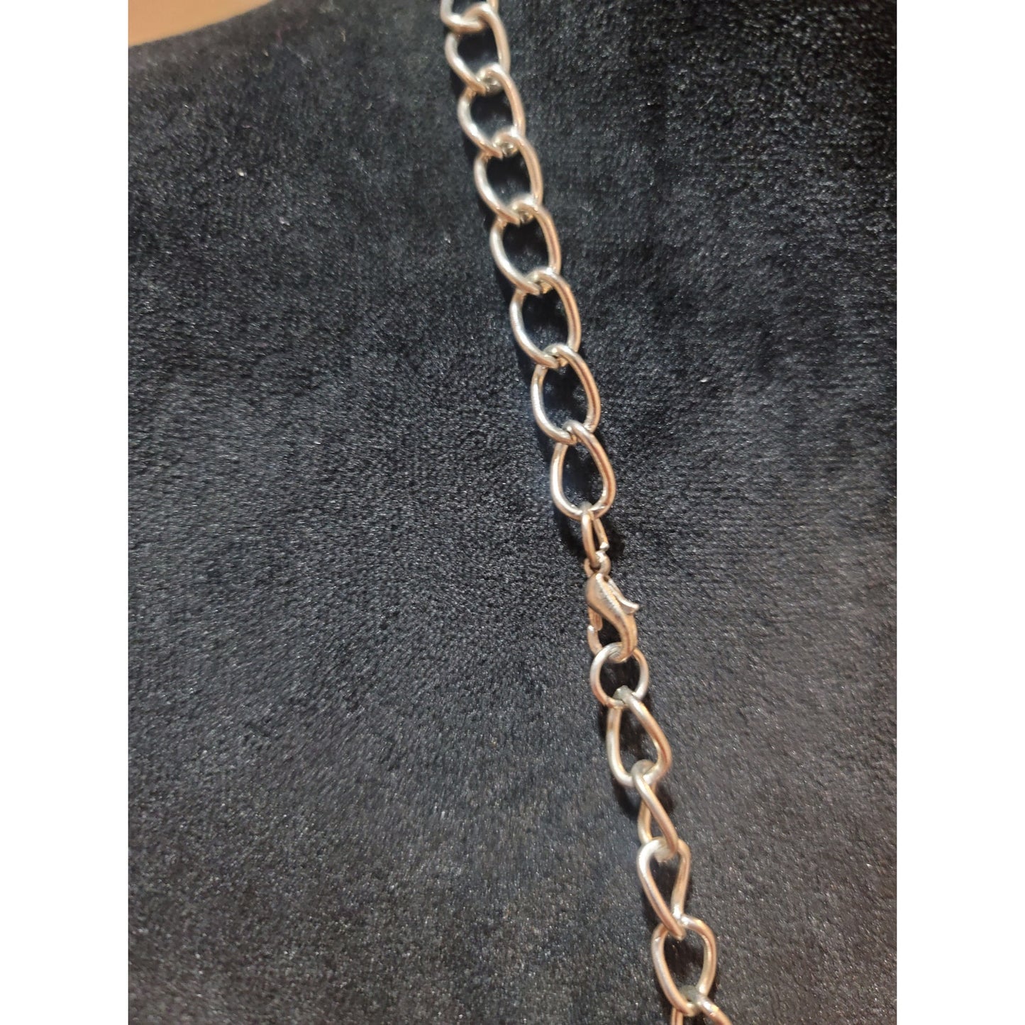 Women's Red Statement Necklace With Geometric Beads And Lobster Clasp Lock