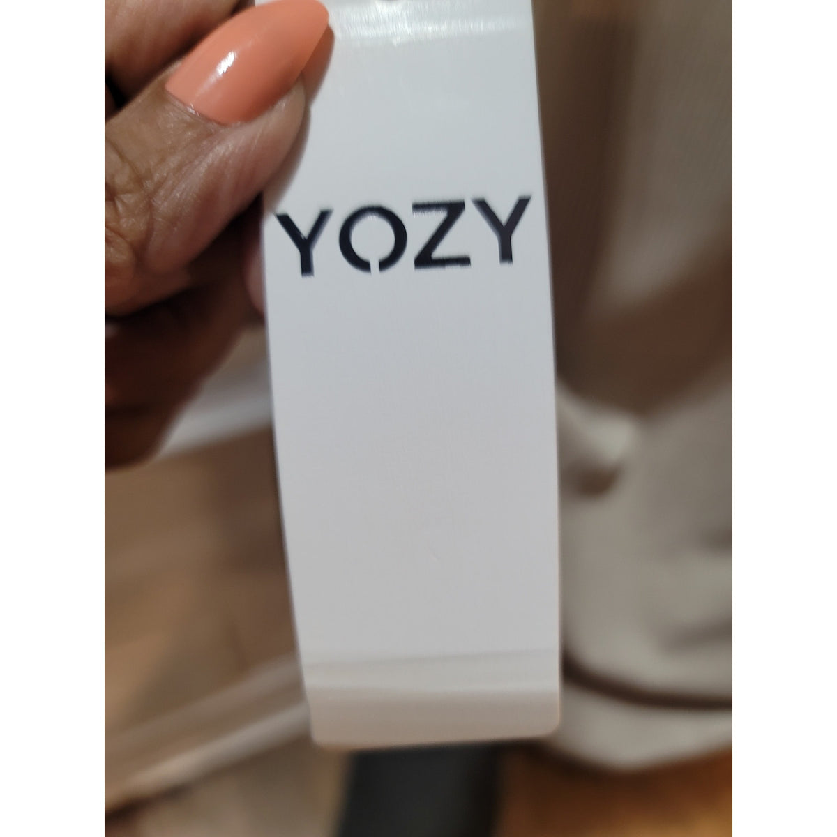 Yozy Bodysuit Set Women's SZ 14 Cream Ribbed Drawstring Scoop Neck Short Sleeve