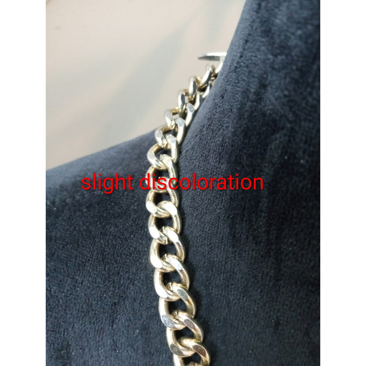 Gold Tone Chain Bib Necklace Turquoise Beads Crystal Statement Collar Necklace